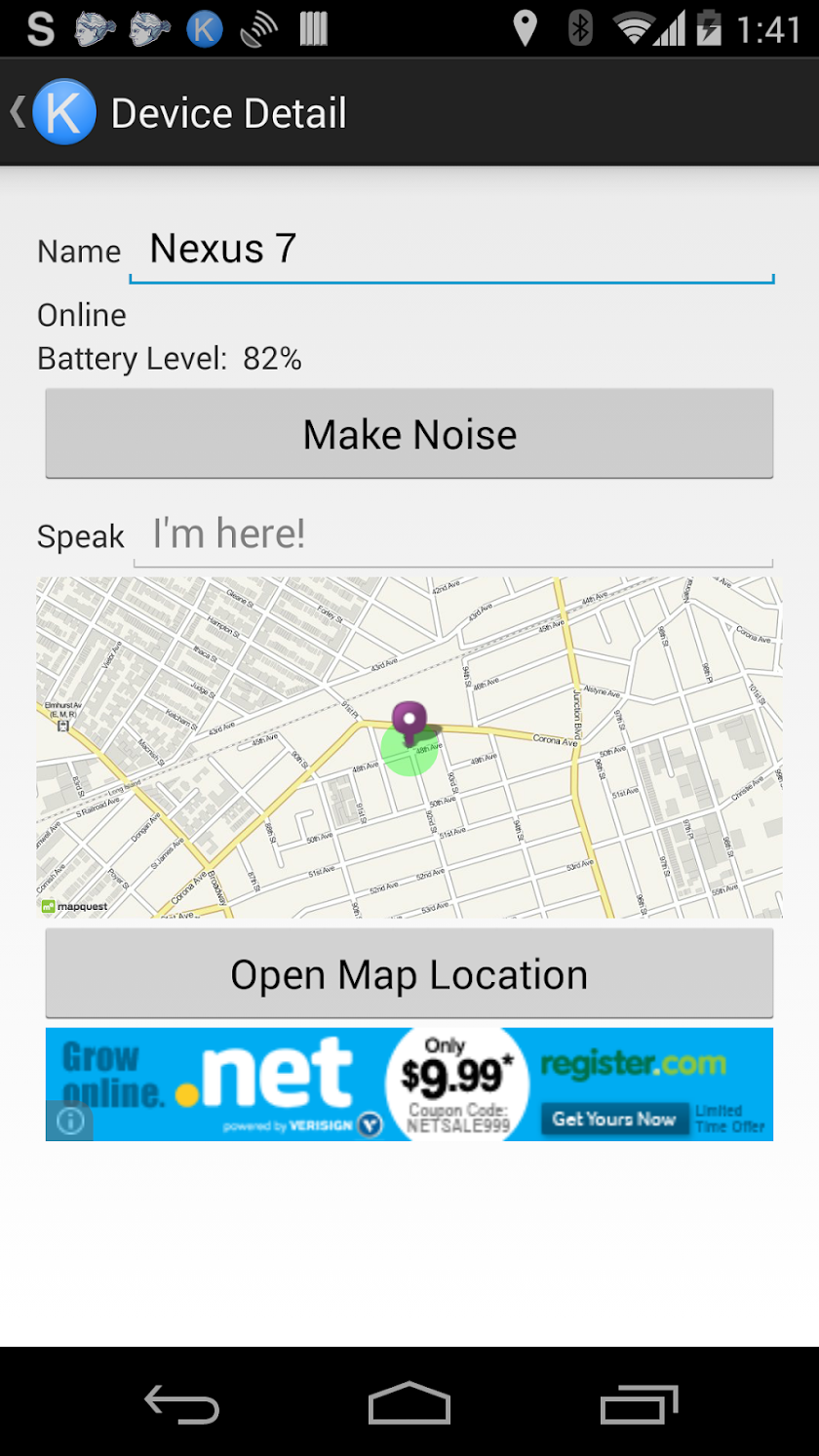 Find My Android/Kindle Screen 3