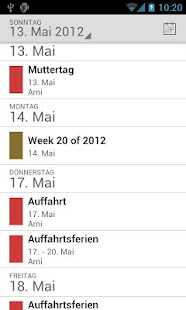 Holidaycalendar.ch Screenshots 2