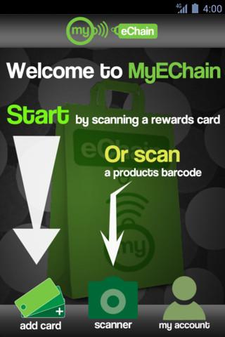 Android application MyEchain Loyalty Card App screenshort