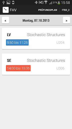 FHV Timetable