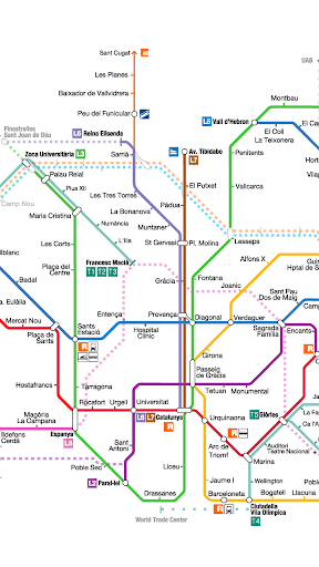 Barcelona Metro Map