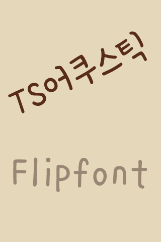 TS어쿠스틱™ 한국어 Flipfont