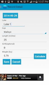 Freshwater Fish Calculator Lt Screenshots 2