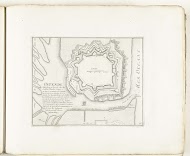 Plattegrond van Oostende, ca. 1702