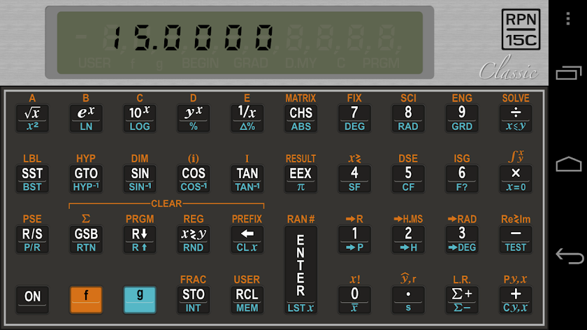 ClassicRPN Screen 3