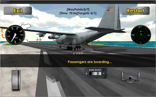 【免費模擬App】Flight Sim: Transport Plane 3D-APP點子