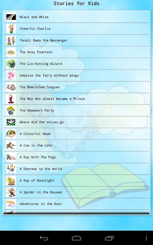 Android application Stories for Kids screenshort