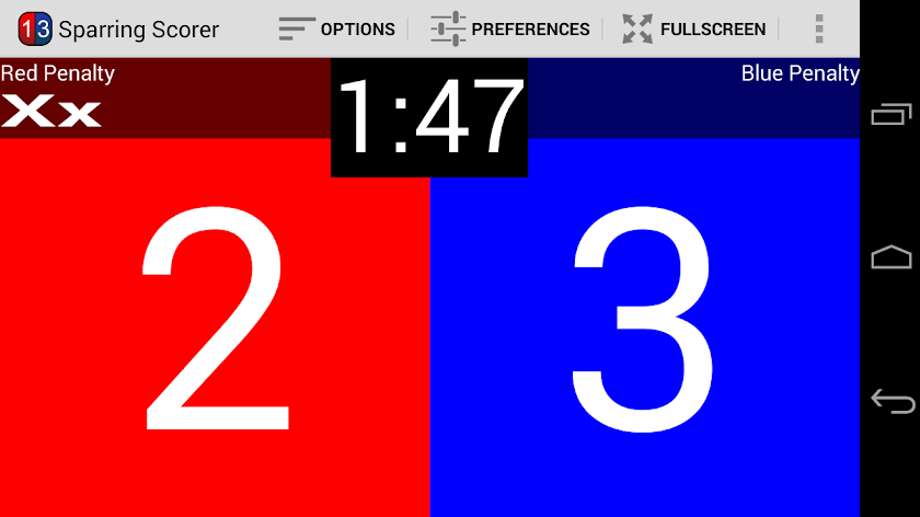 Taekwondo Sparring Scorer Screen 1