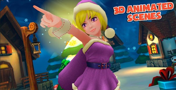 download Lady Santa Christmas 3D HD lwp free