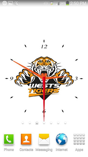 West Tigers Analog Clock