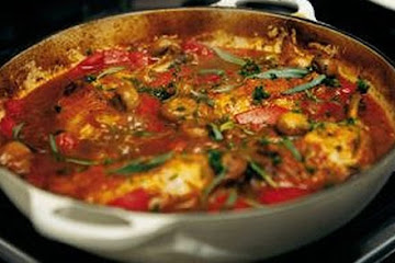 Braised chicken chasseur