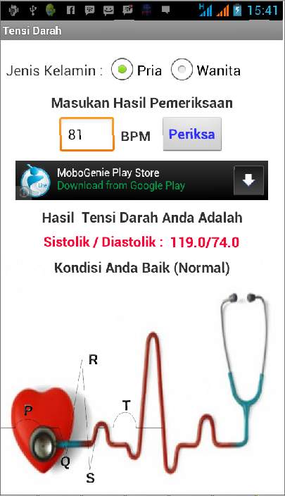 Tensi Darah Digital Screen 3