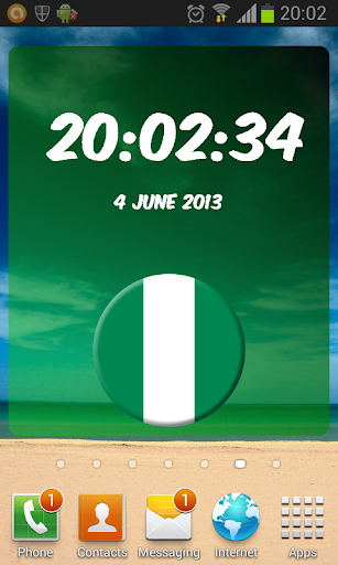 Nigeria Digital Clock