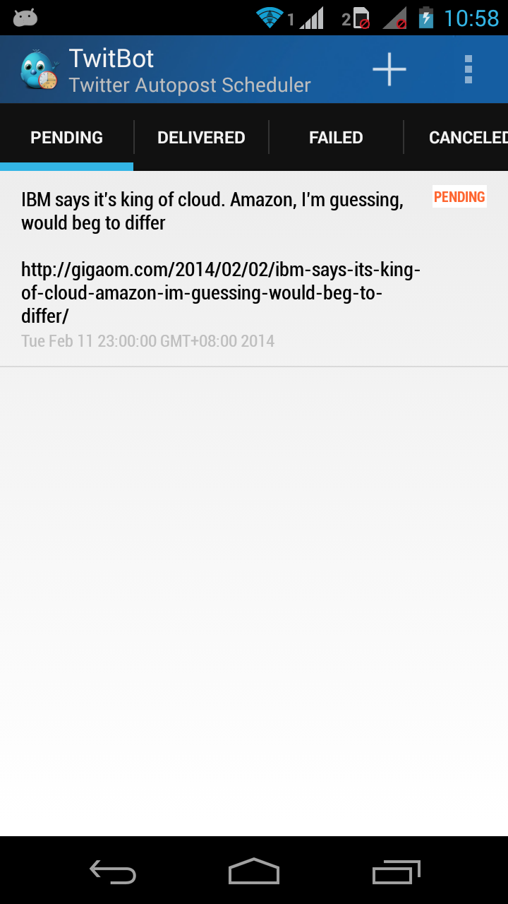 Twitbot Pro Edition Screen 3