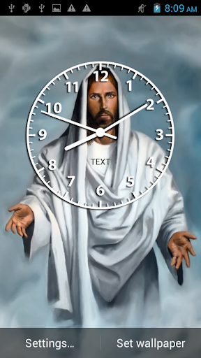 Jesus Clock Live Wallpaper