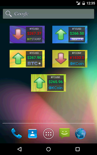 Bitcoin Ticker Widget