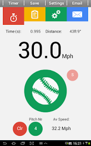 Baseball Pitch Speed Free screenshot 1