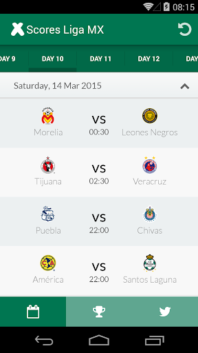 JFutbol - Scores Liga Mx