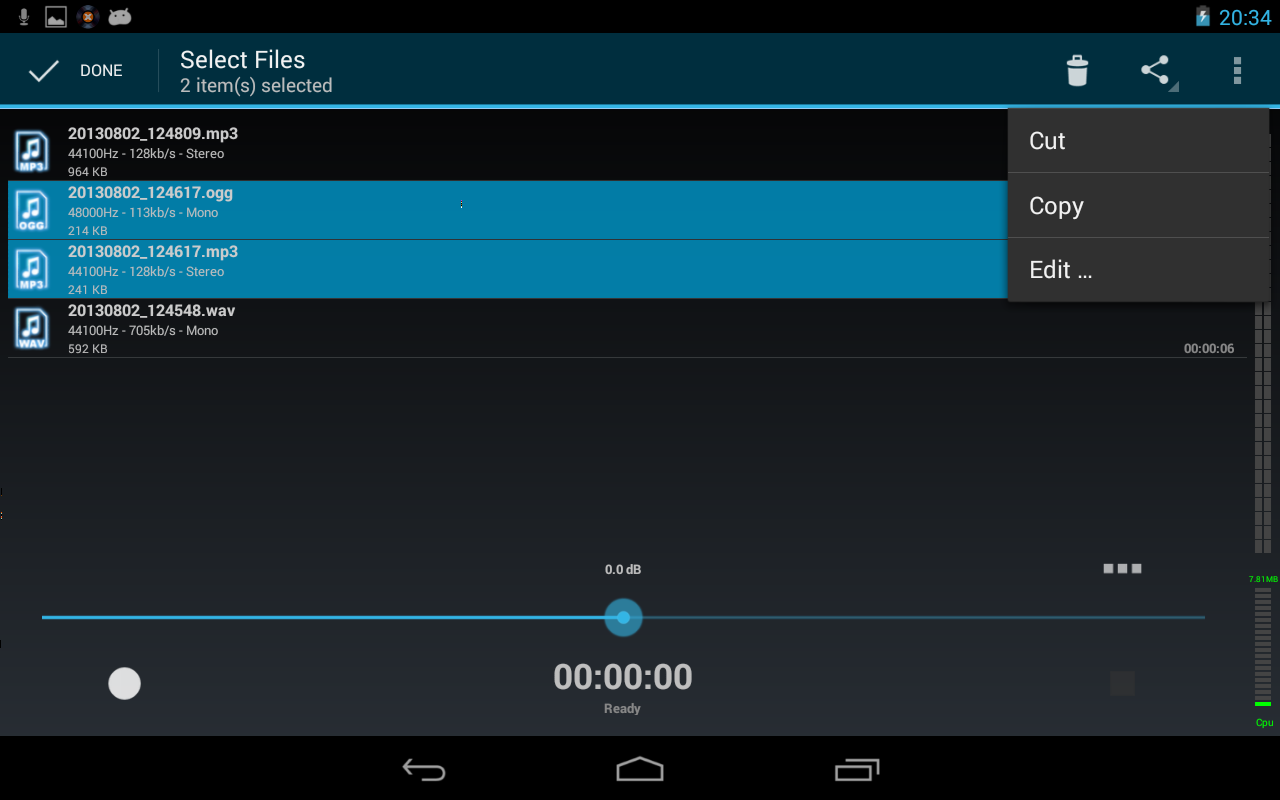 RecForge II Pro Audio Recorder - screenshot
