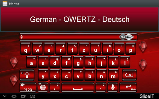 SlideIT German QWERTZ Pack