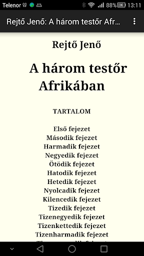 【免費書籍App】Rejtő:A három testőr Afrikában-APP點子