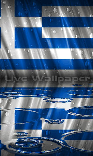 【免費個人化App】Greece Flag Raindrop-APP點子