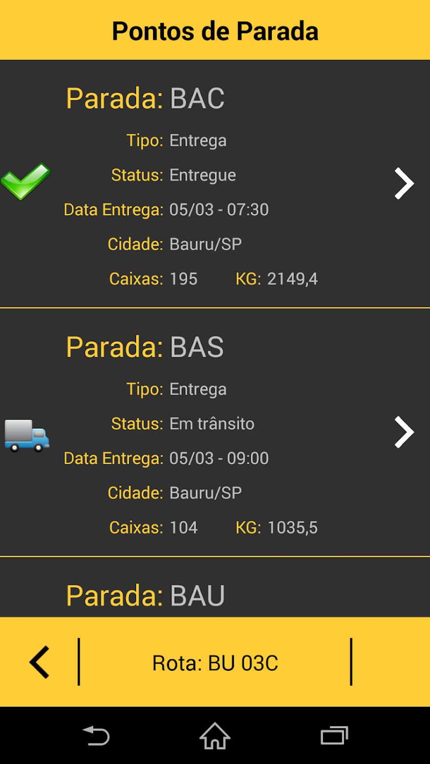 RCS Mobile Frota MB Screen 3