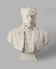 Buste van dr. Eliza Laurillard (1830-1908), dominee en schrijver en twee sokkels