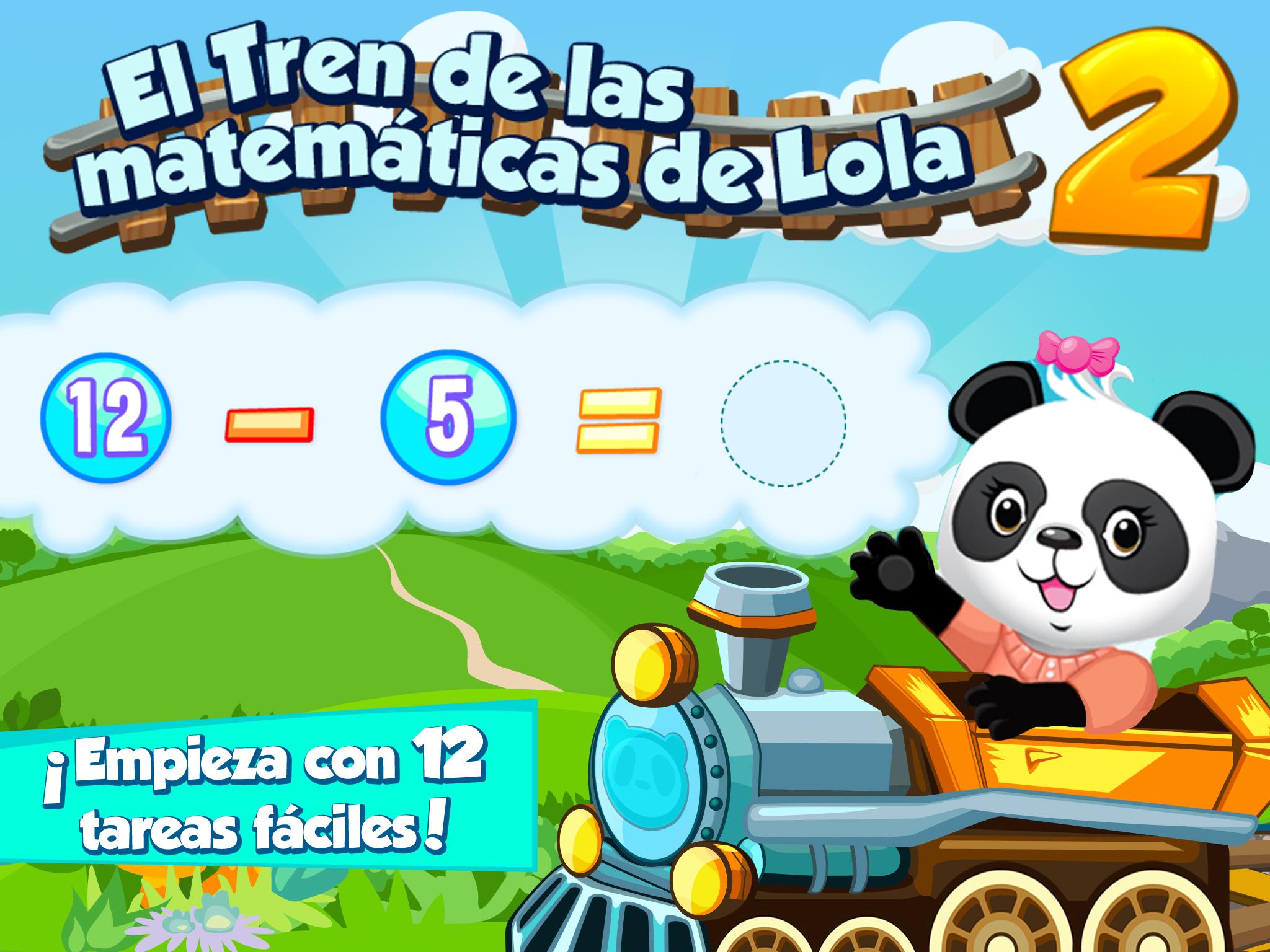 Android application Lola Pandas Math Train 2 screenshort