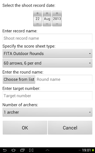 Archery Score Sheets