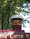 Стакан Кофе на крыше