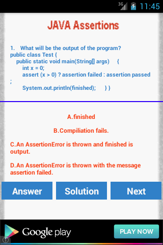 NR JAVA Assertions