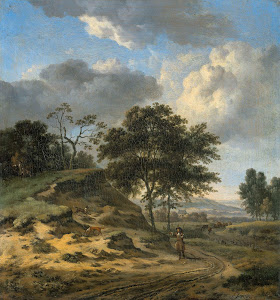 RIJKS: Jan Wijnants: Landscape with two Hunters 1684