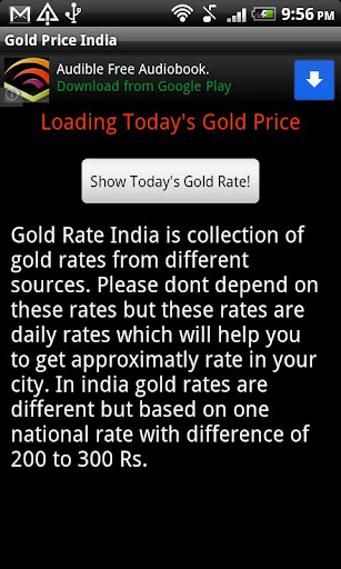 Live Gold Price India