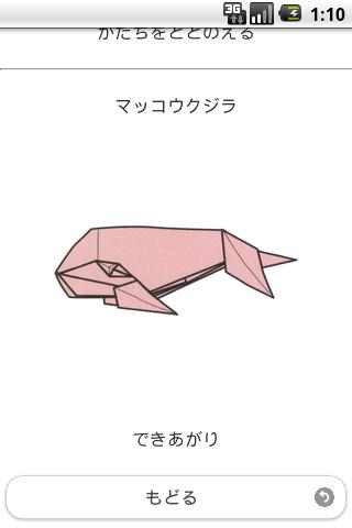 免費下載教育APP|水族館折り紙4 【マッコウクジラ】 app開箱文|APP開箱王