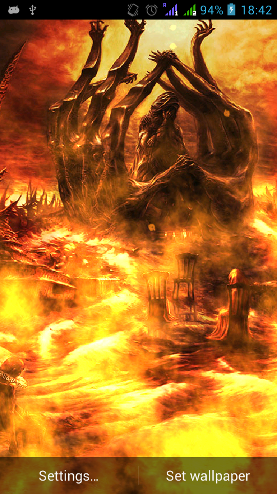 Flames HD Live Wallpaper Free Screen 2