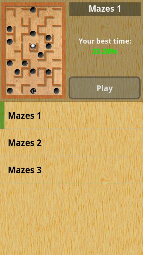 aTilt 3D Labyrinth Android