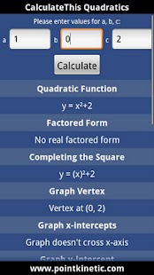 CalculateThis Quadratics Screenshots 3