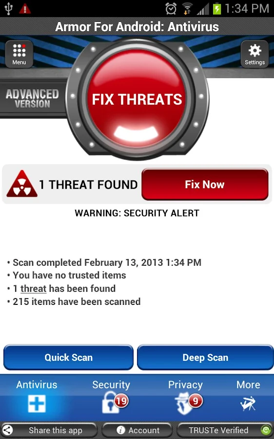 Armor for Android™ Antivirus - screenshot