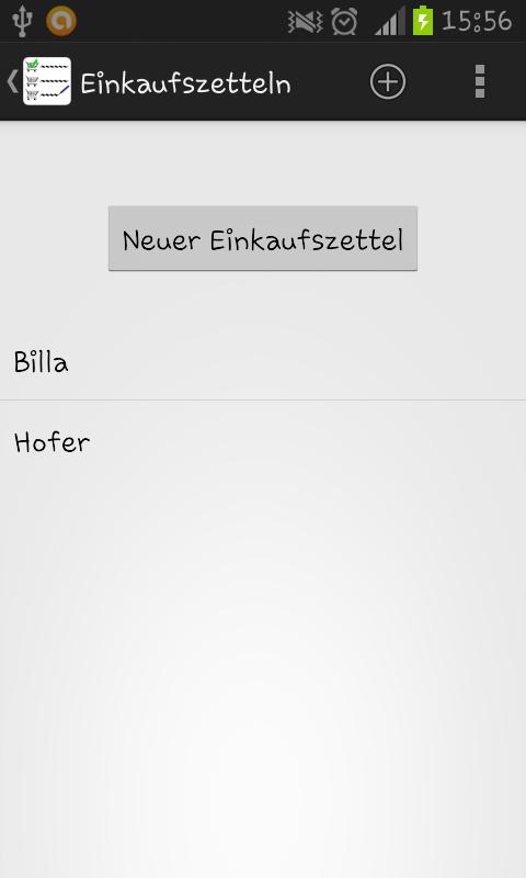 Einkaufszettel Screen 1