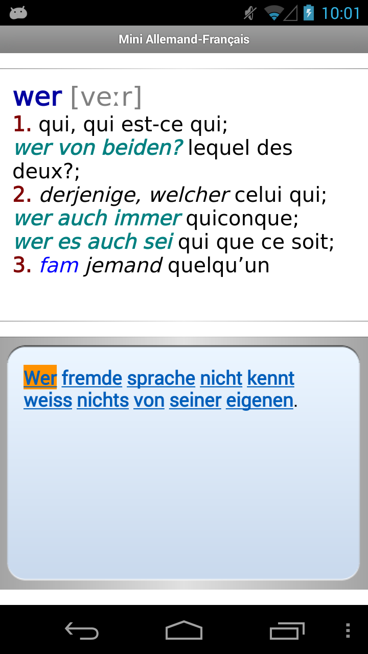 Français &lt;-&gt; Allemand Berlitz Screen 3