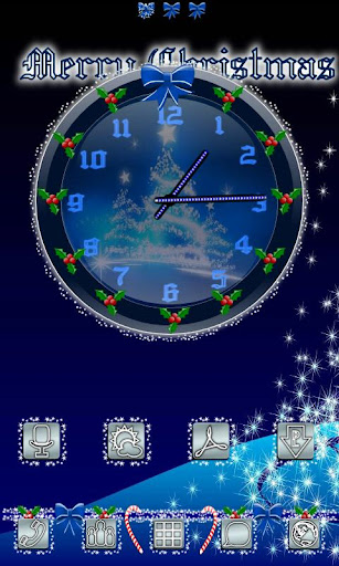 Christmas Glitter 2 Clock