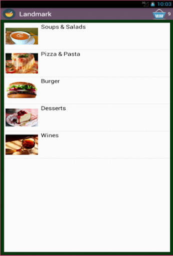 Digital Menu