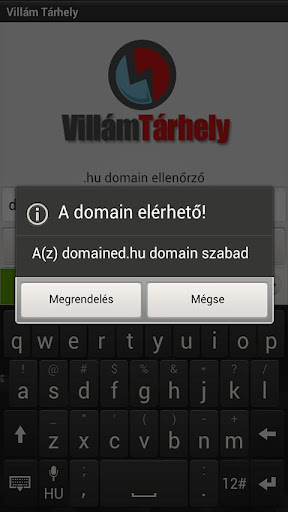 .hu Domain ellenőrző