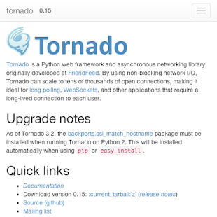python tornado doc Screenshots 0