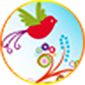 Lovely birds apex  Go Launcher logo