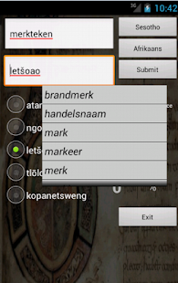 Afrikaans Sesotho Dictionary Screenshots 5