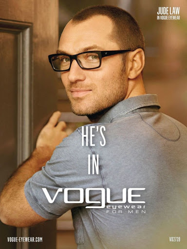 Vogue eyewear: a campaign with Eva Mendes and Jude Law | Blickers