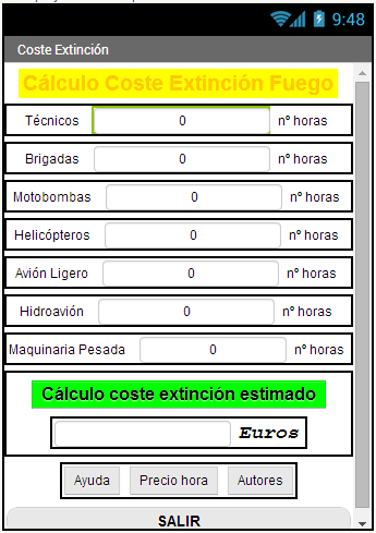 Coste Extinción Incendio