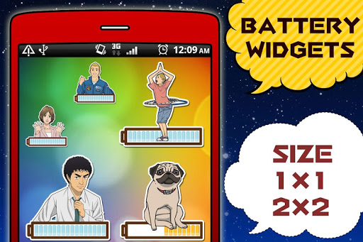 Space Brothers Battery Widget